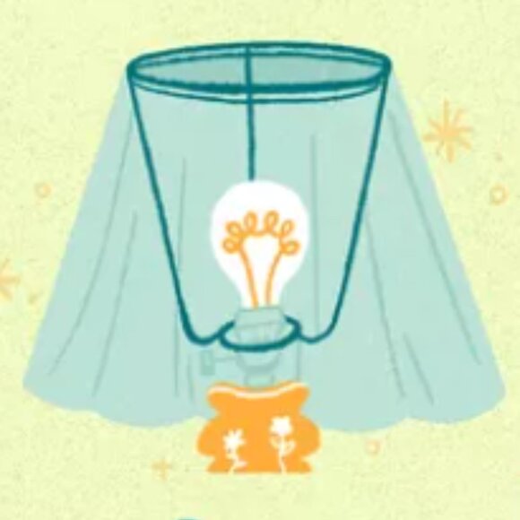 Pottery Barn Kids blue denim whip stitched lamp shade. Baseball theme.Shade ONLY - Picture 4 of 4